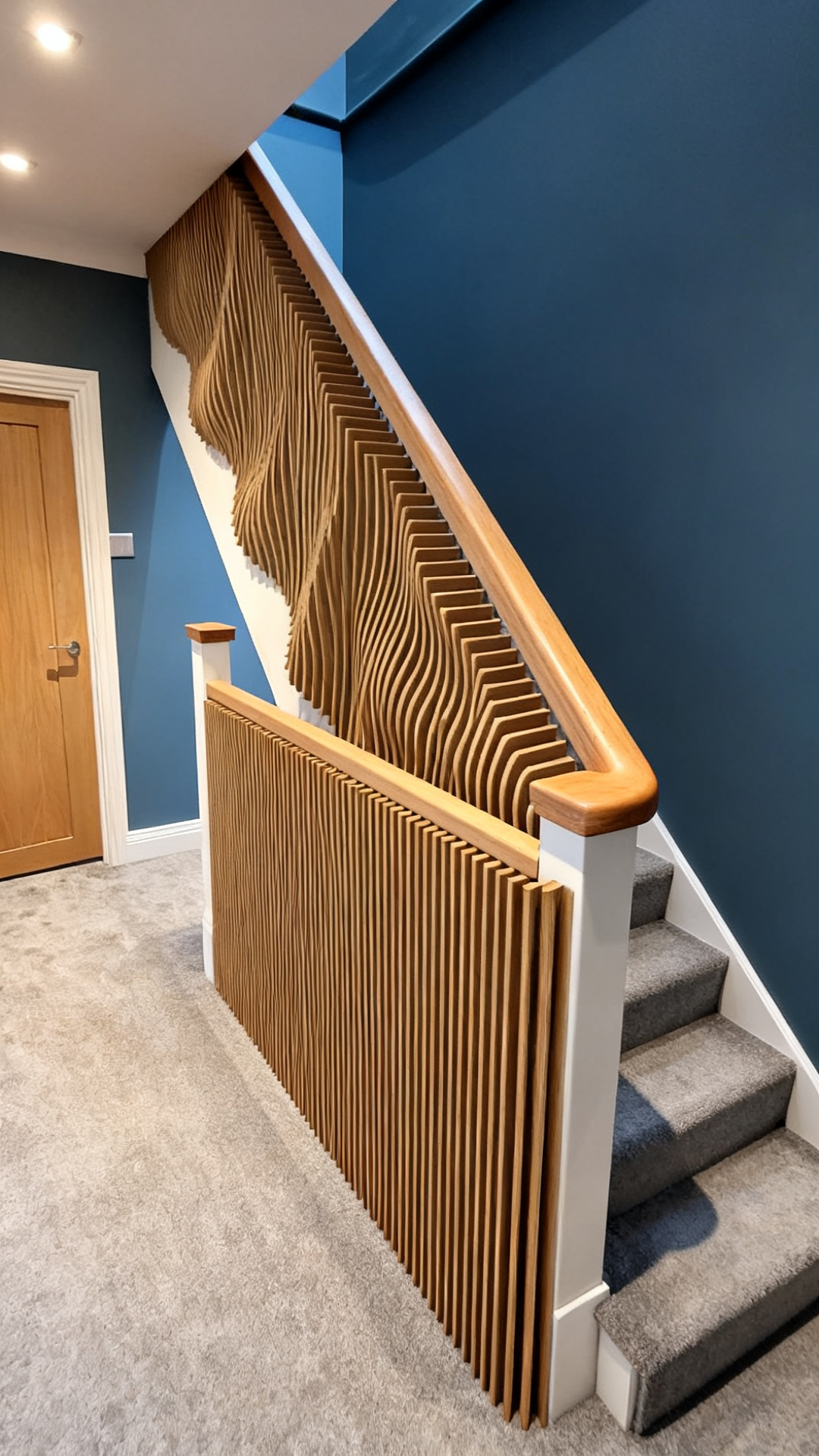 Oak version — Modern semi · blue landing